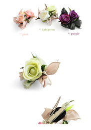 森系仙美发饰 韩国进口玫瑰花朵发夹边夹，打造梦幻日常造型